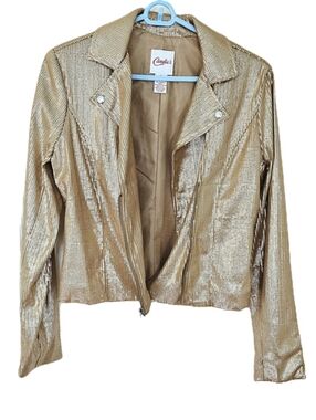 Candie's Stardust Gold Sequin Jacket